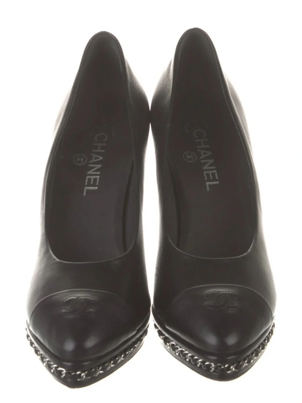 CHANEL 2015 interlocking CC logo pumps